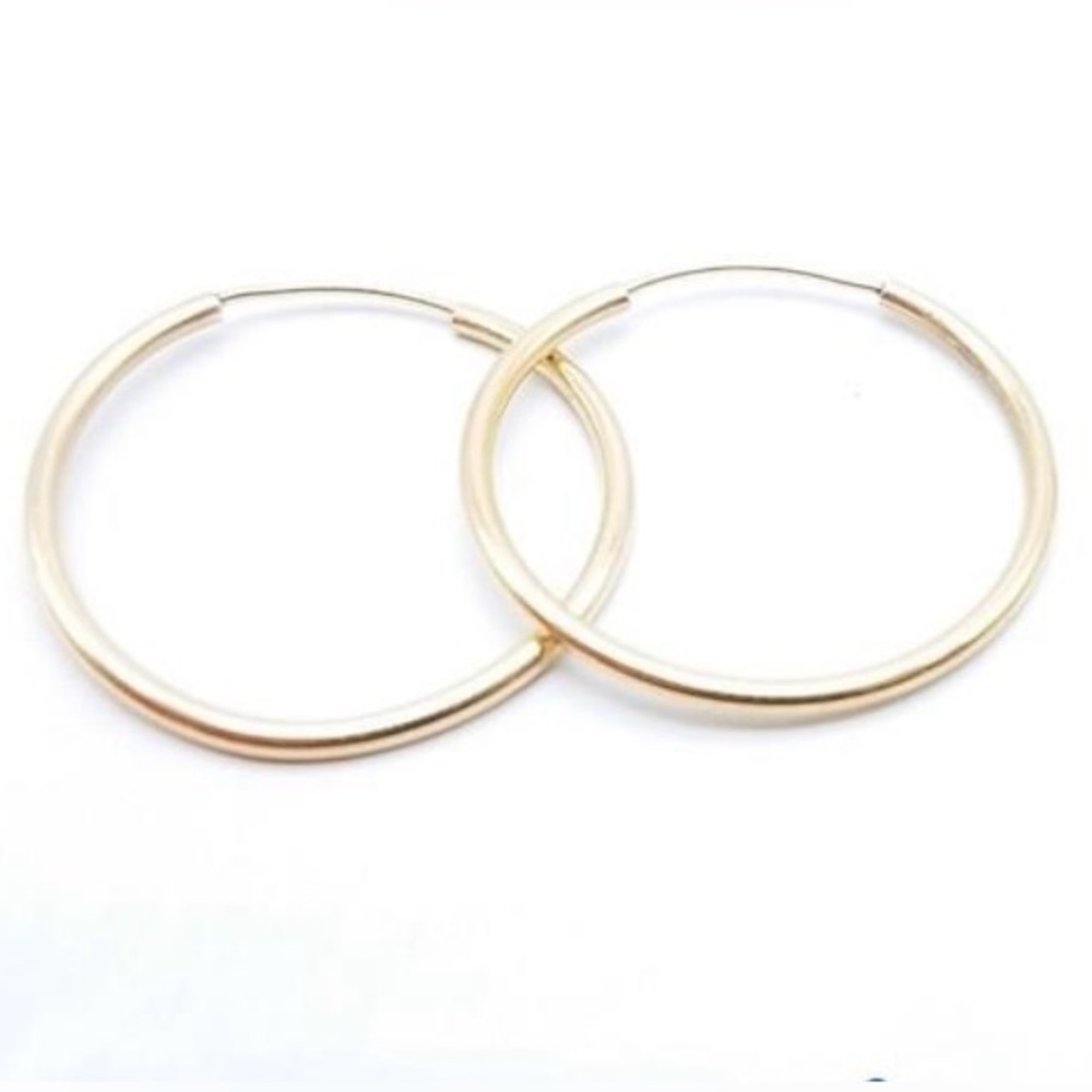 Vintage gold 14k hoops